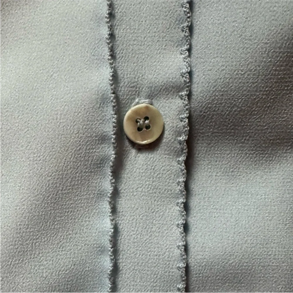 Vintage Lee Mar Pageant Secretary Blouse – Powder Blue Scallop Trim – Size 12 - Picture 7 of 7